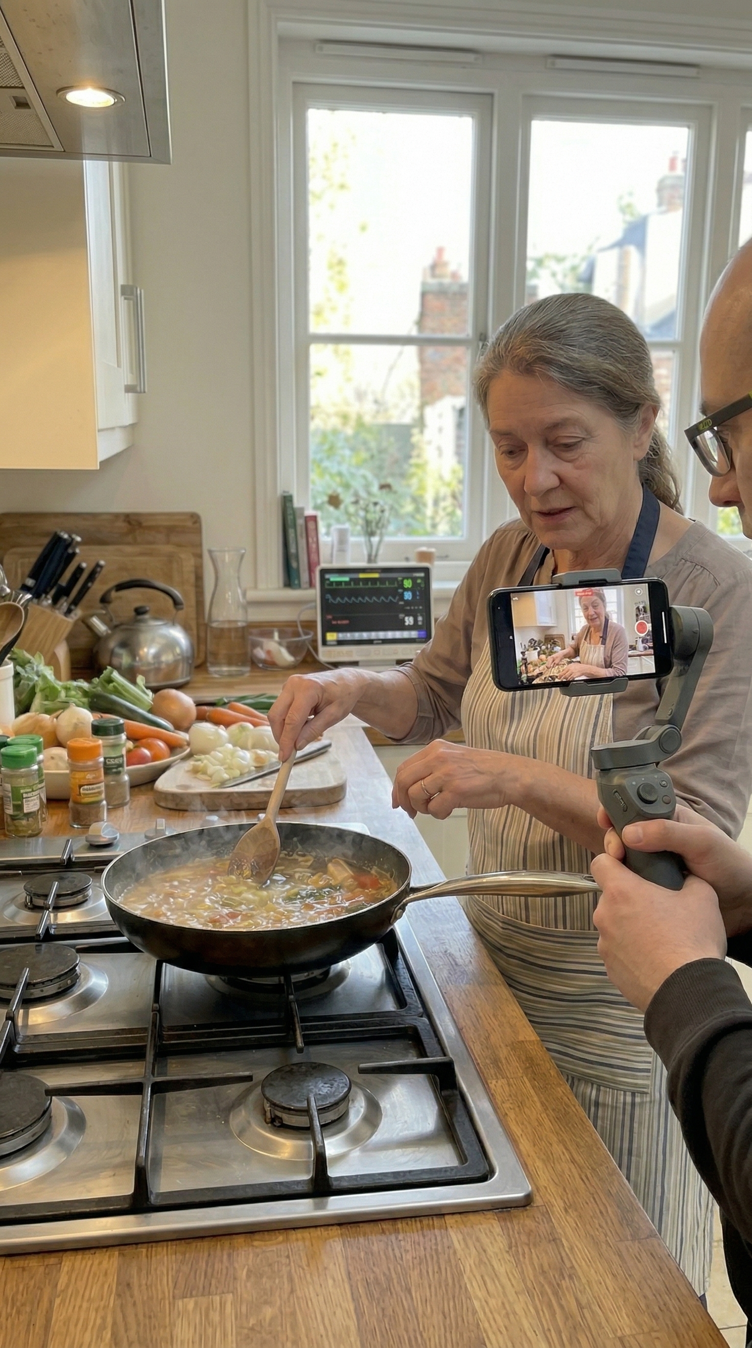 Familiegeschenk — samen koken vastgelegd