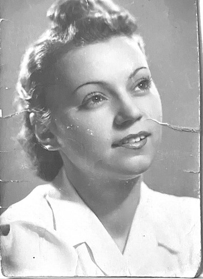 Beschadigde foto voor restauratie